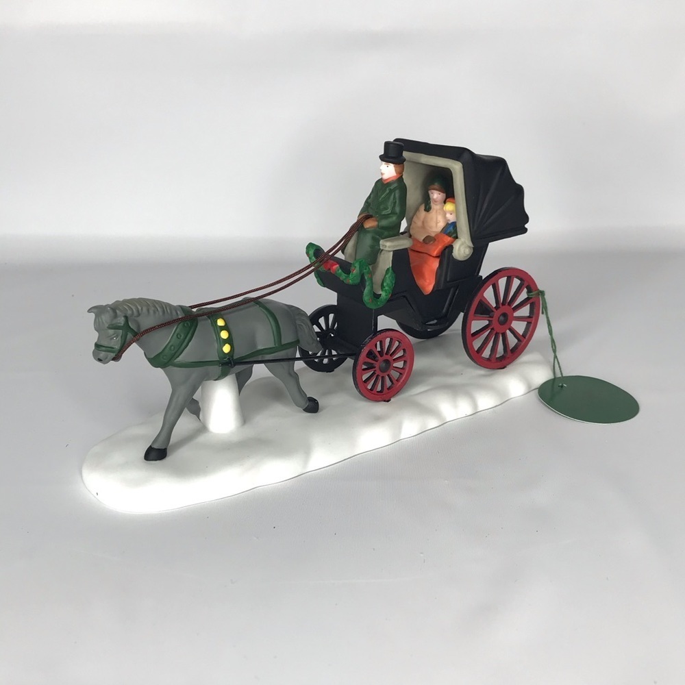 Dept 56 Heritage Village Series Horse Buggy‎ 1989 Department 56 Christmas Scene